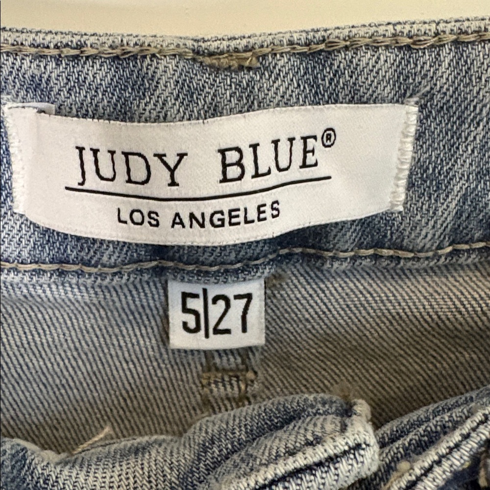 Judy Blue Star Embroidered Jeans High Waist Skinny Fit Size 5/27 - Picture 3 of 14